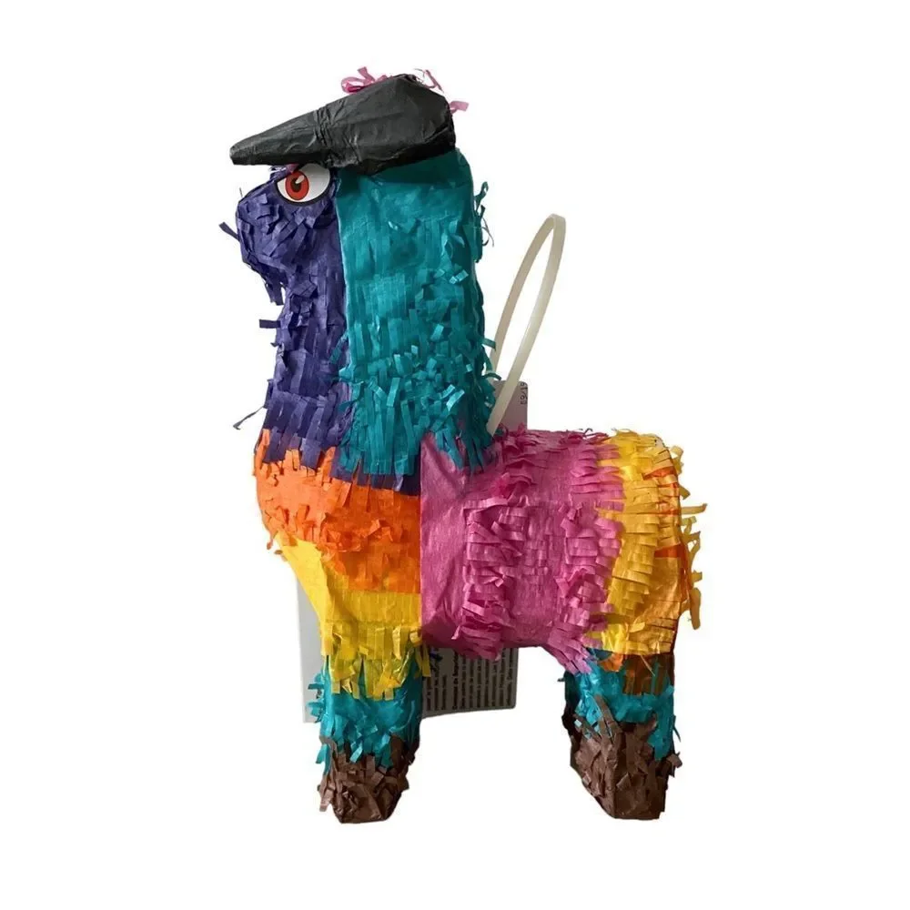 Colorful Mini Piñata Multicolor Paper Mache Novelty Cinco de Mayo Party Favor - Picture 3 of 5